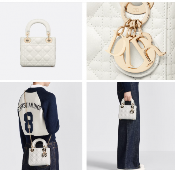 图片[2]-迪奥迷你奶白色 LADY DIOR 手袋官网价格及图片-奢侈品百科网